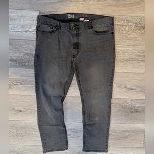 True Nation Washed Black Athletic-Fit Stretch Jeans